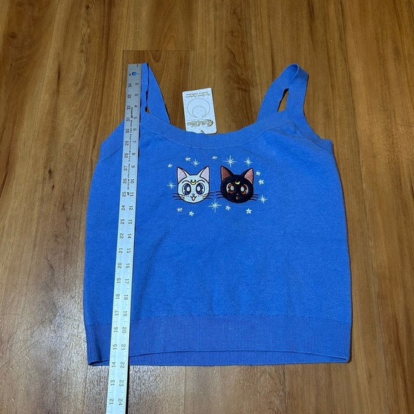 Sailor Moon Blue Cat Graphic Tank Top - Picture 9 of 10